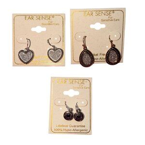 Ear Sense Nickel Free 100% Hypo-Allergenic Earring Lot-New